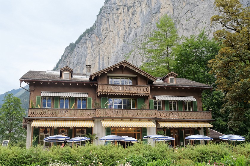 Trümmelbach Waterfalls. Restaurant Trümmelbachfälle. near Lauterbrunnen. .