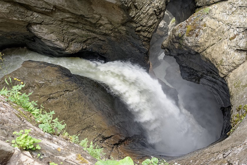 Trümmelbach Waterfalls. Inside the Trümmelbach gorge. near Lauterbrunnen. .
