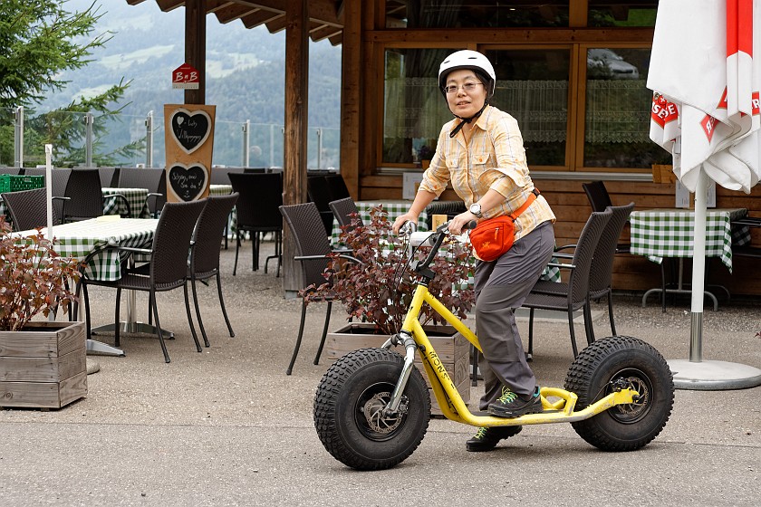 Reichenbach Falls. Trotti-bike ride. Meiringen. .