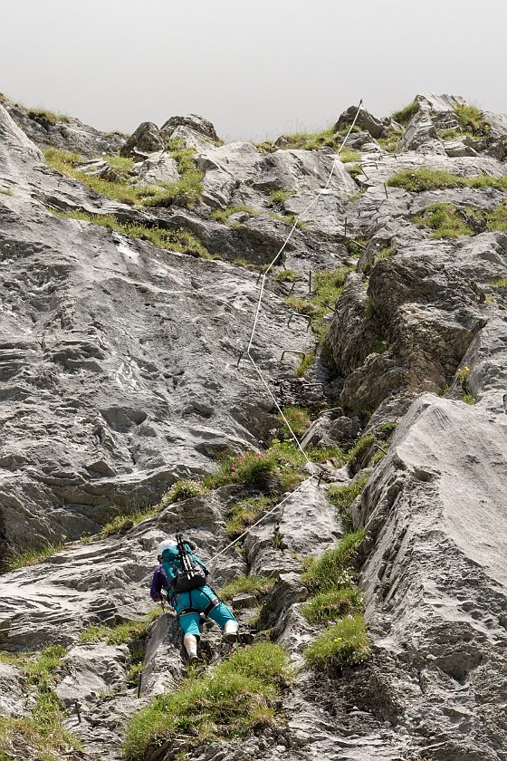 Tälli Via Ferrata. Climbing. Gadmen. .