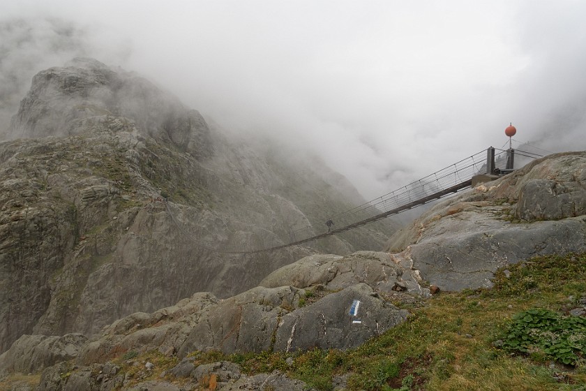 Trift Bridge Hike. Trift suspension bridge. Gadmen. .