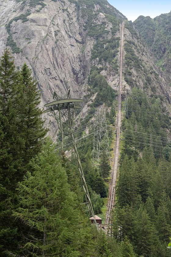 Lake Gelmer Hike. Gelmer funicular railway. Guttannen. .