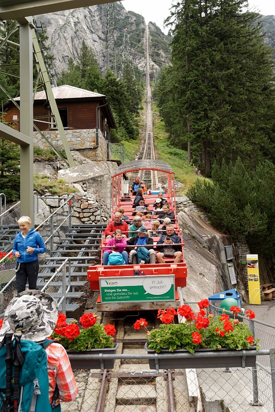 Lake Gelmer Hike. Gelmer funicular. Guttannen. .