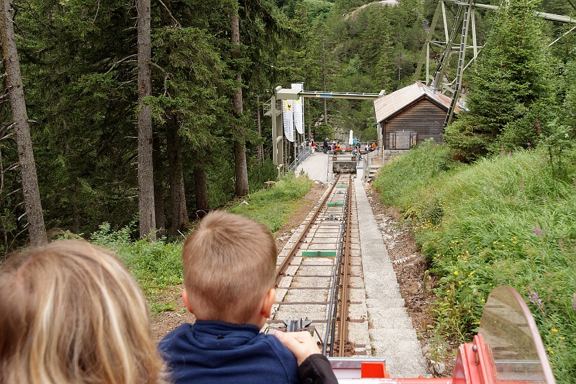 Lake Gelmer Hike. Gelmer funicular. Guttannen. .