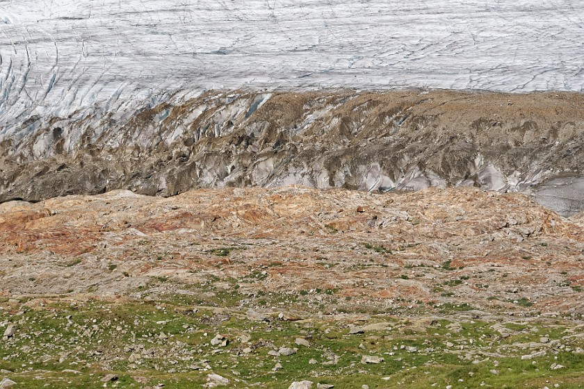 Aletsch Glacier. Close-up on the edge of the Aletsch glacier. Grengiols. .