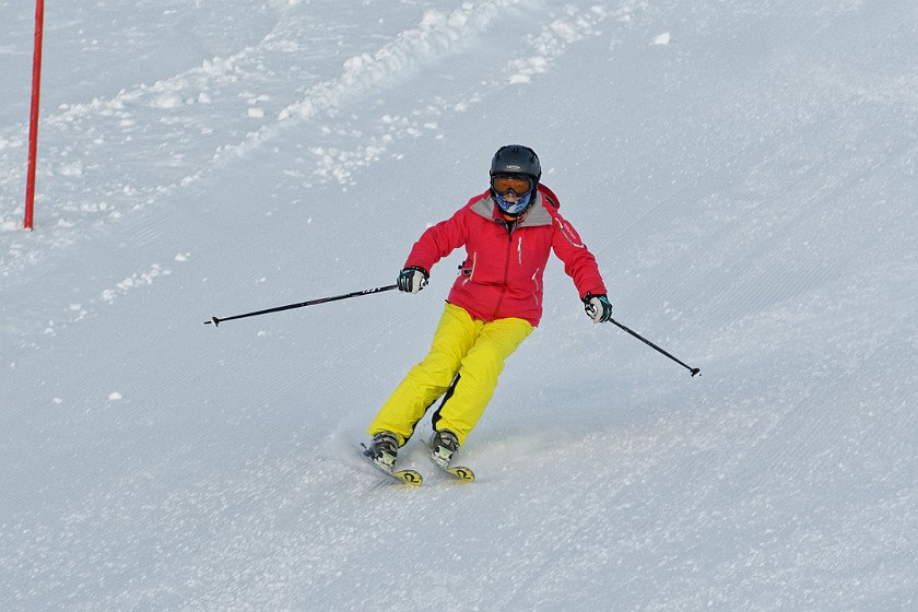 Skiing at the Corvatsch. Skiing. Sankt Moritz. .