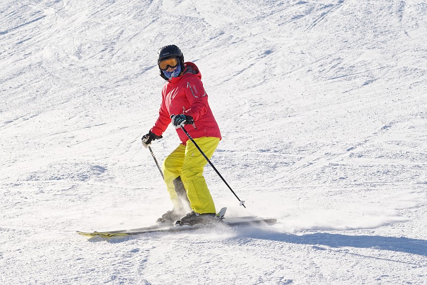 Skiing at the Corvatsch. Skiing. Sankt Moritz. .