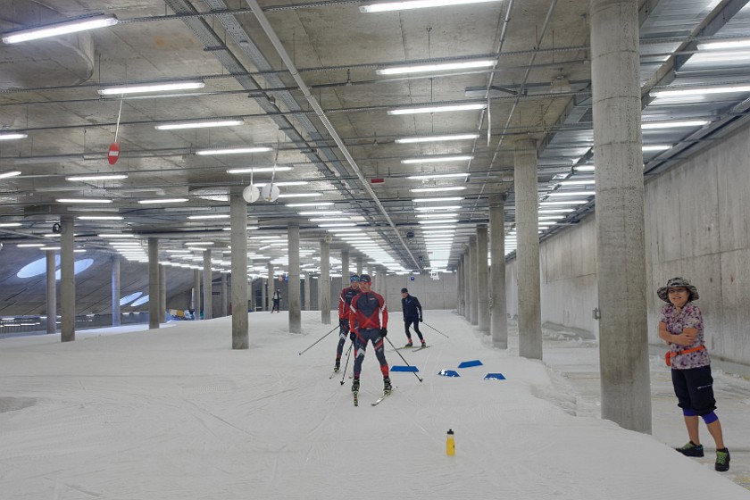 Planica. Underground cross-country skiing slope. Planica. .