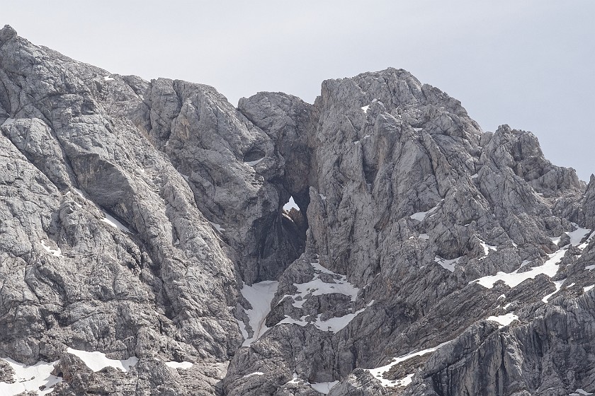 Vršič Pass. Windown in the Goličica mountain. near Kranjska Gora. .