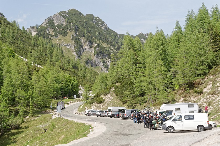 Vršič Pass. Top of the pass. near Kranjska Gora. .