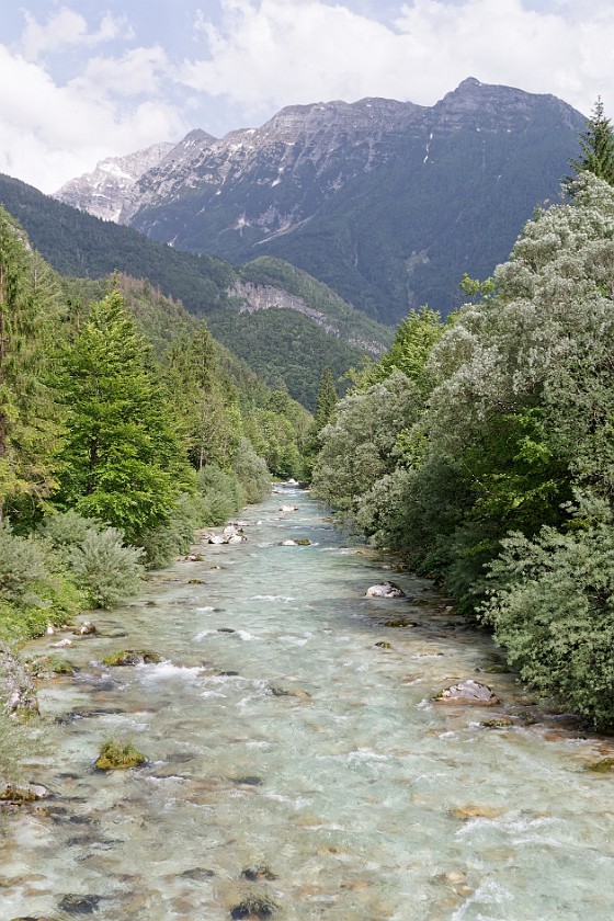Vršič Pass. Isonzo river. near Kranjska Gora. .