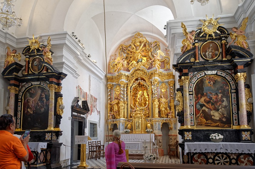 Lake Bled. Inside the Pilgrimage Church of the Assumption of Maria. Bled. .