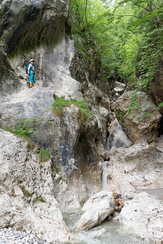 Via Ferrata Hvadnik. Climbing. Gozd Martuljek. .