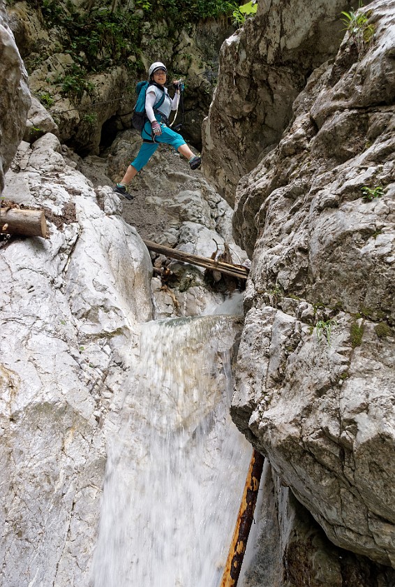 Via Ferrata Hvadnik. Climbing. Gozd Martuljek. .