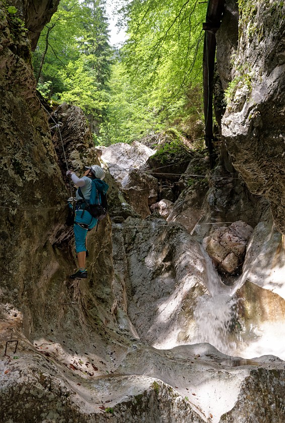 Via Ferrata Hvadnik. Climbing. Gozd Martuljek. .
