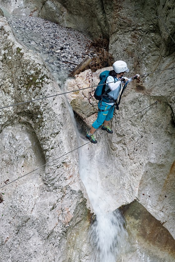Via Ferrata Hvadnik. Climbing. Gozd Martuljek. .