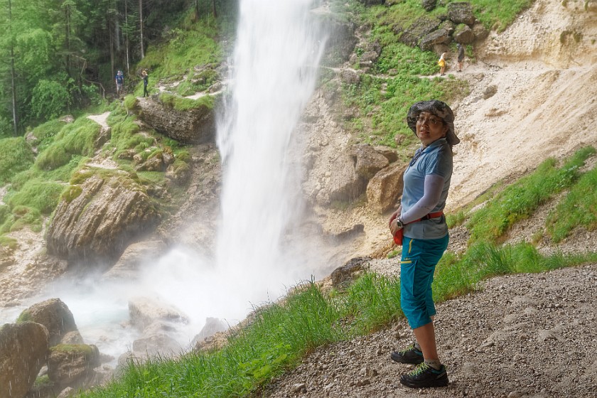 Waterfal Peričnik. Portrait at the Waterfall. new Mojstrana. .