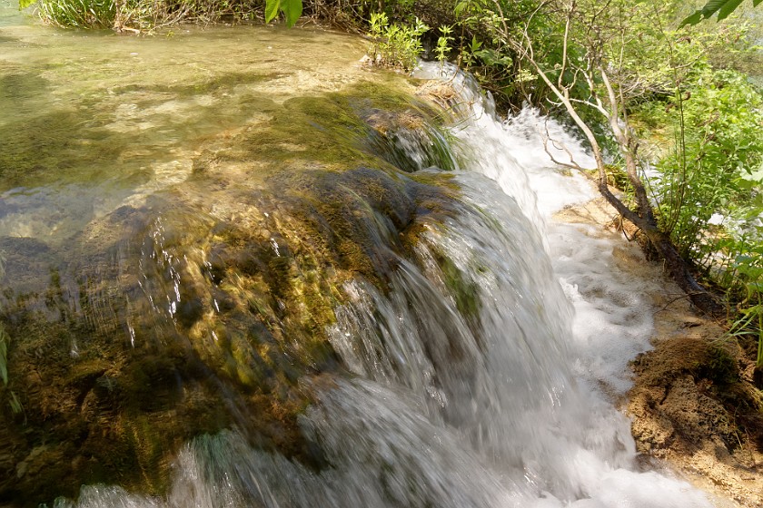 Plitvice Lakes National Park. Close-up on a waterfall. Rastovača. .