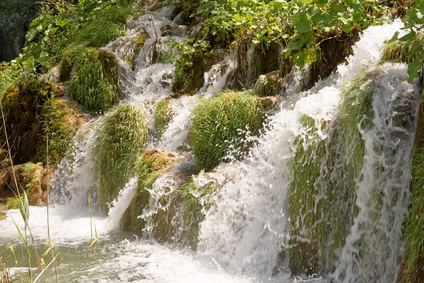 Plitvice Lakes National Park. Close-up on a waterfall. Rastovača. .