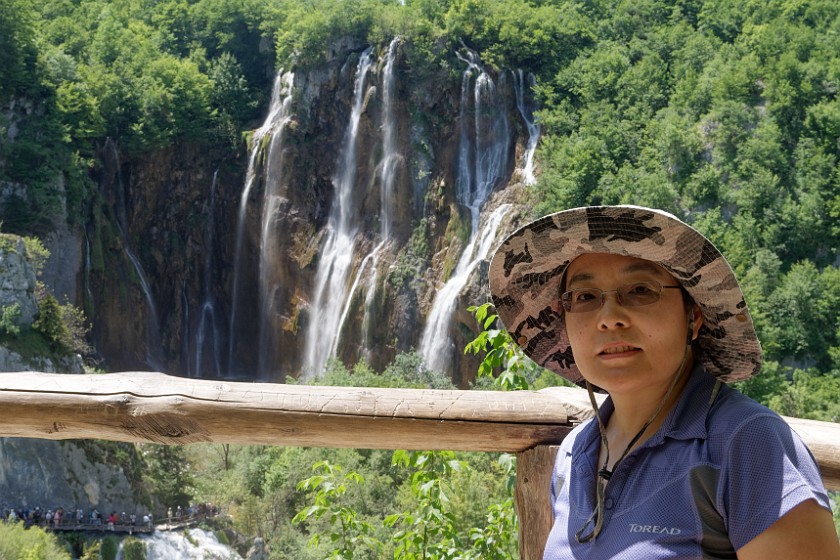 Plitvice Lakes National Park. Portrait at the Veliki slap. Rastovača. .