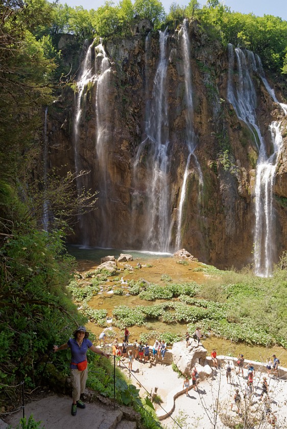 Plitvice Lakes National Park. Veliki slap. Rastovača. .