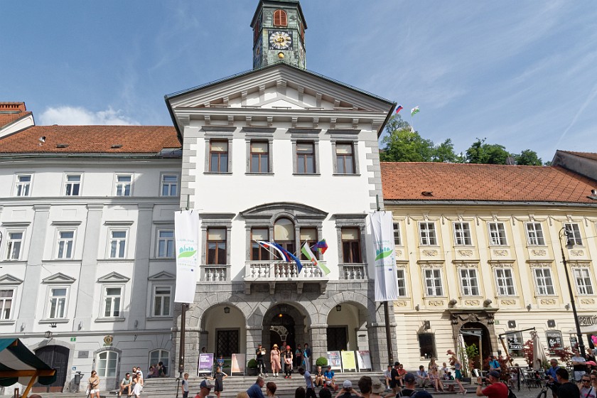 Ljubljana. City hall of Ljubljana. Ljubljana. .