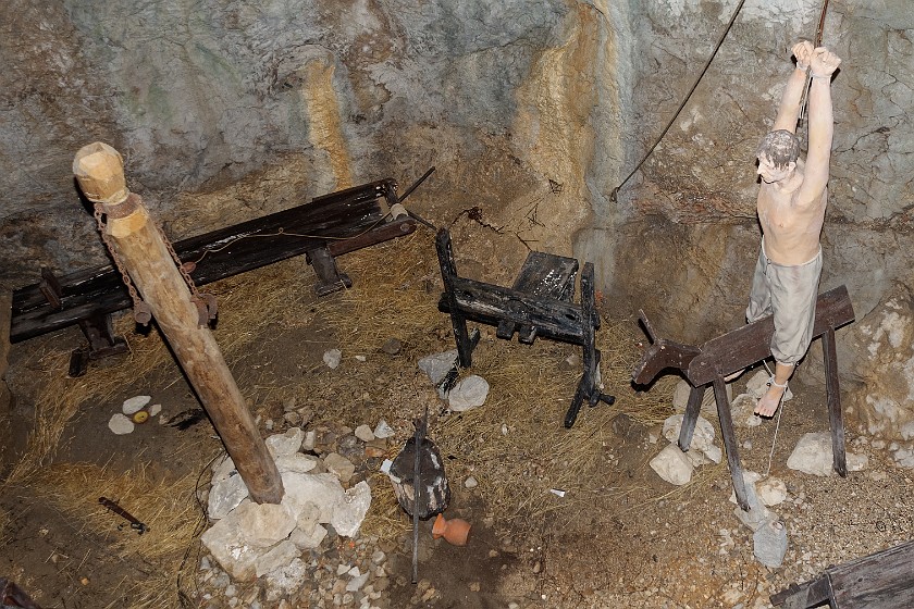 Predjama Castle. Torture chamber. Postojna. .