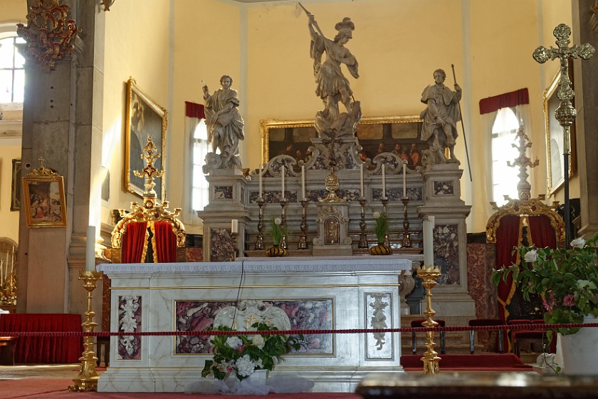 Rovinj. Carrara marble altar. Rovinj. .