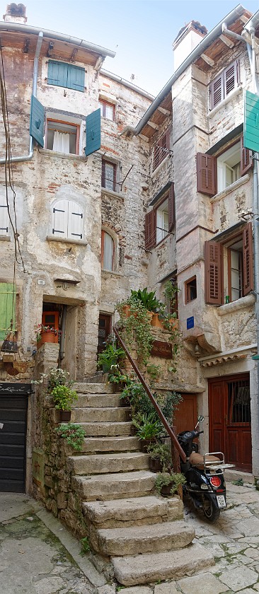 Rovinj. Old town house. Rovinj. .