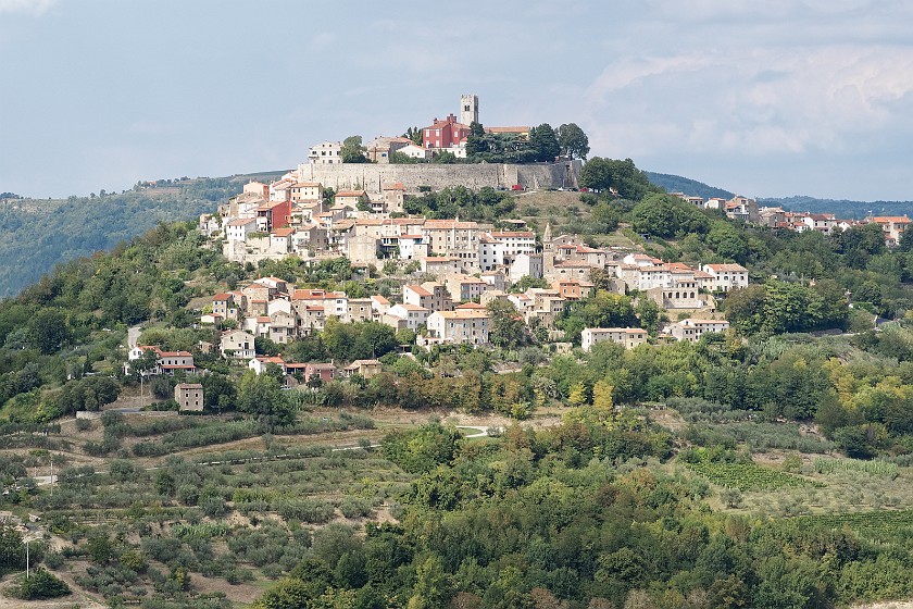 Motovun. Town view. Motovun. .