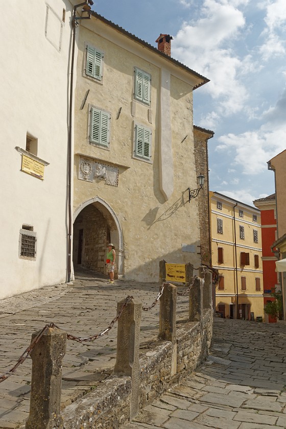 Motovun. Gate to the inner town. Motovun. .