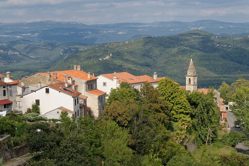 Motovun. Town view. Motovun. .