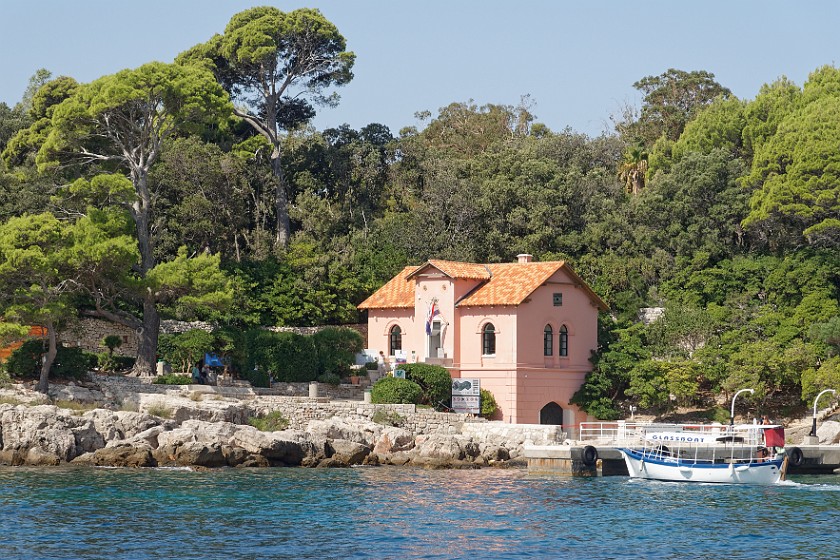 Lokrum Island. Quay and tourist center. near Dubrovnik. .