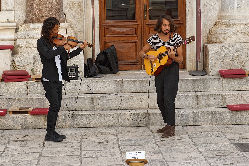 Split. Musicians on the Peristyle. Split. .