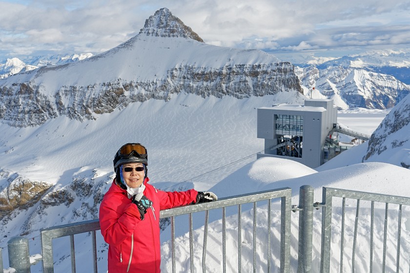 Skiing in the Glacier 3000 Area. View from the Scex Rouge. near Ormont-Dessus. .