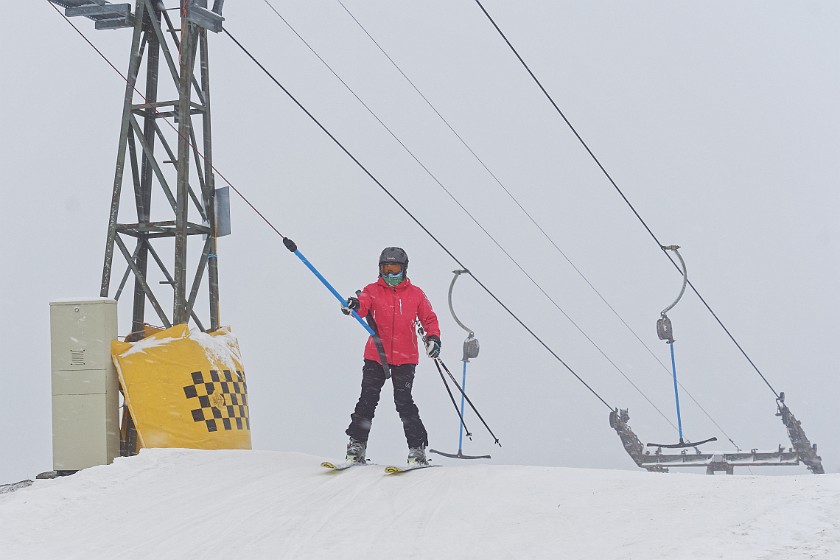 Skiing in the Schönried Area. T-bar to the Hornfluh. near Schönried. .