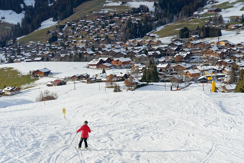 Skiing in the Schönried Area. View on Schönried. near Schönried. .