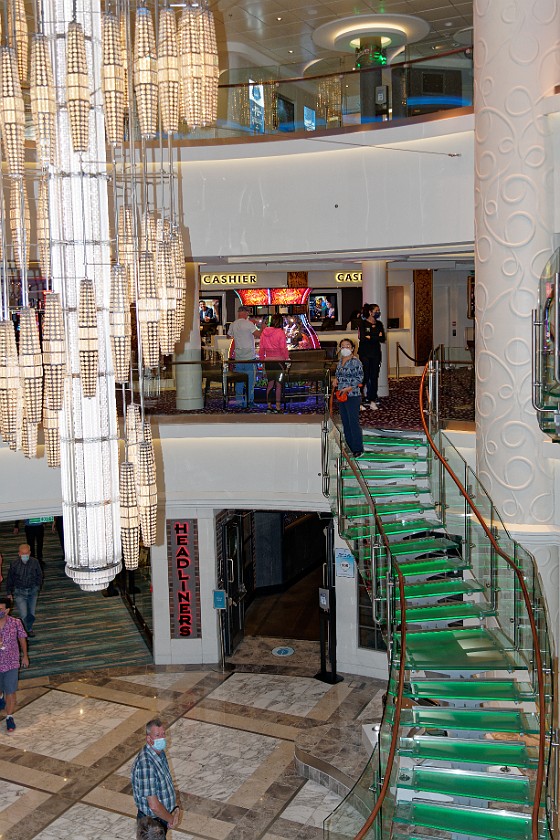 Norwegian Getaway. Casino area. Mediterranean Sea. .