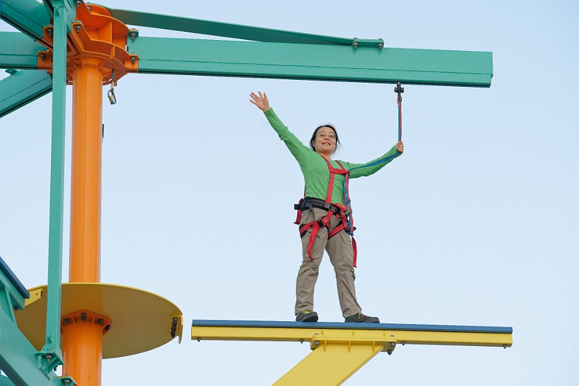 High Ropes Course. Climbing. near Skala. .