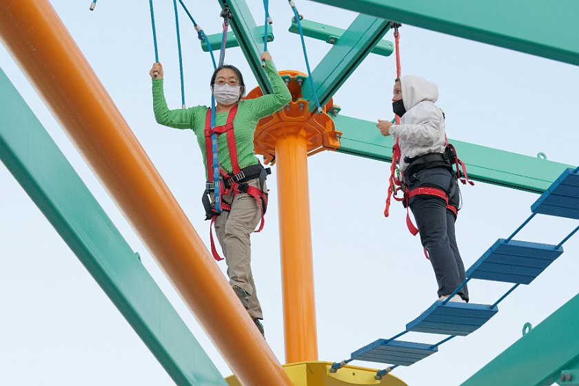 High Ropes Course. Climbing. near Skala. .