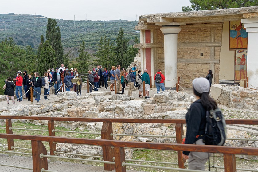 Minoan Palace of Knossos, Crete. South Portico. Heraklion. .