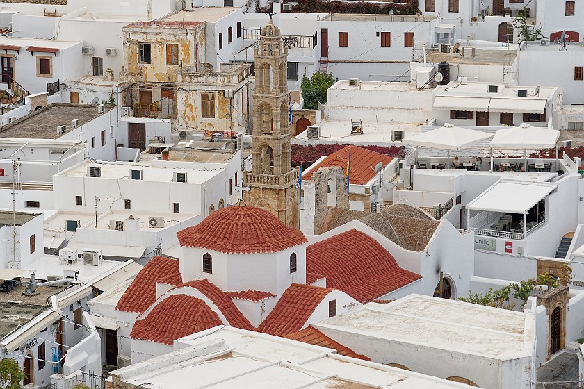 Lindos, Rhodes. Church of the Holy Virgin. Lindos. .