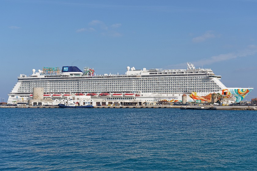 Rhodes Old Town. Ship. Rhodes. .