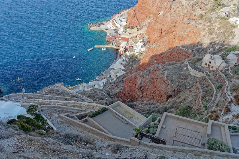 Oia, Santorini. Ammoudi bay. Oia. .