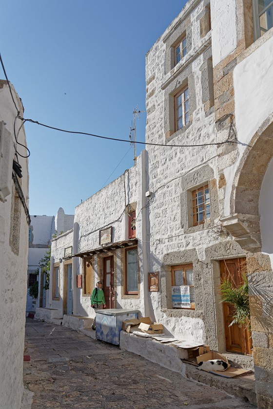 Hora, Patmos. Side street. Hora. .