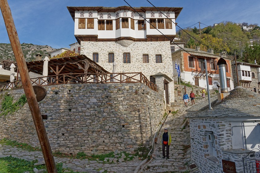 Makrinitsa. Cafe. Makrinitsa. .