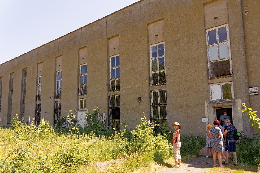 Prora. Back side of the documentation center. Binz. .