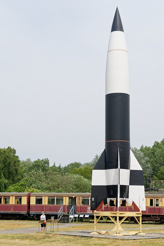 Historical Technical Museum Peenemünde. A4/V2 rocket. Peenemünde. .