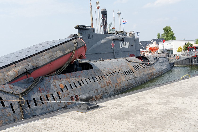Submarine Juliett U-461. Outside. Peenemünde. .