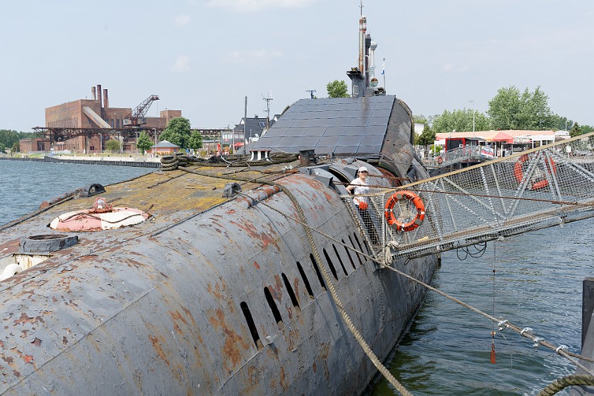 Submarine Juliett U-461. Outside. Peenemünde. .